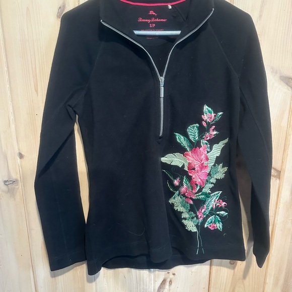 Tommy Bahama Aruba Embroidered Half-Zip Sweatshirt - Picture 5 of 7